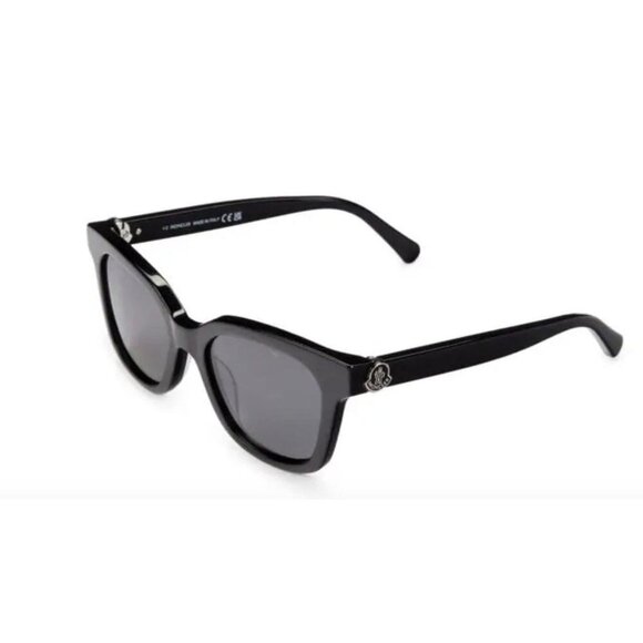Moncler 50MM Square Sunglasses Black - Picture 3 of 9